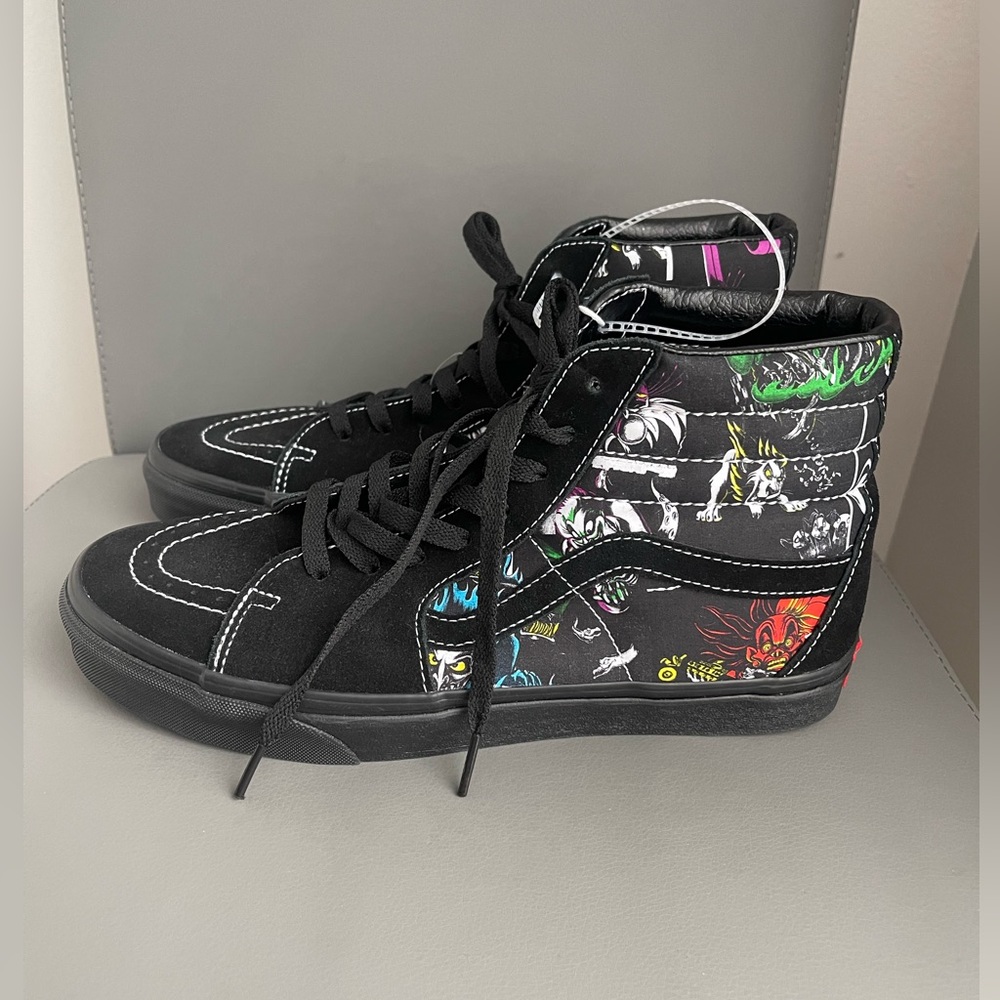 Vans Disney Villains X Sk8- High High Top Shoes Men’s Size 10 Women’s Size 11.5